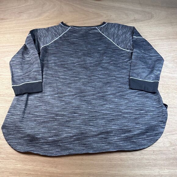 Secret Treasures XL Positive Vibes Only Graphic Sweatshirt Tunic Gray LS - Picture 2 of 3